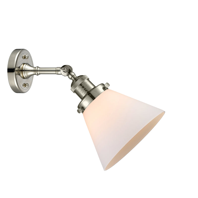 Innovations Lighting Large Cone 1 Light Sconce Part Of The Franklin Restoration Collection 203-PN-G41-LED