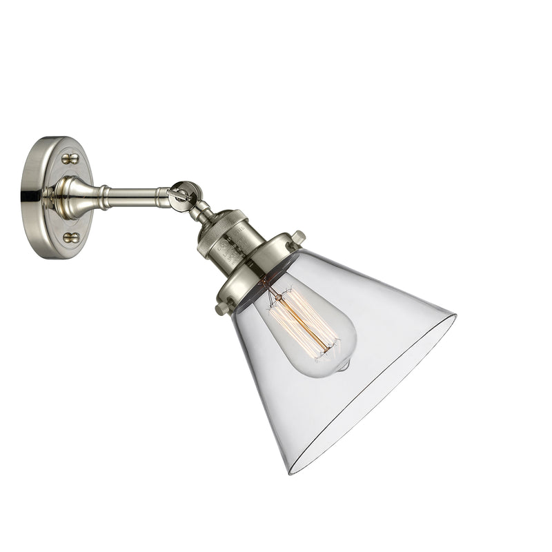 Innovations Lighting Large Cone 1 Light Sconce Part Of The Franklin Restoration Collection 203-PN-G42-LED