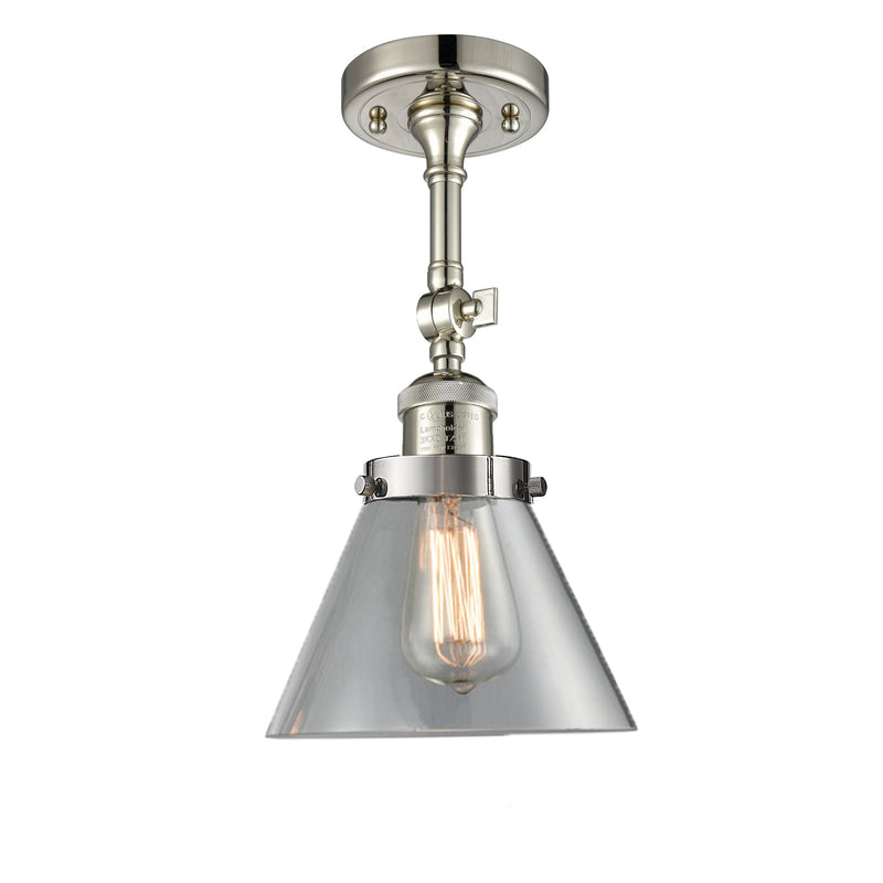 Innovations Lighting Large Cone 1 Light Sconce Part Of The Franklin Restoration Collection 203-PN-G42-LED
