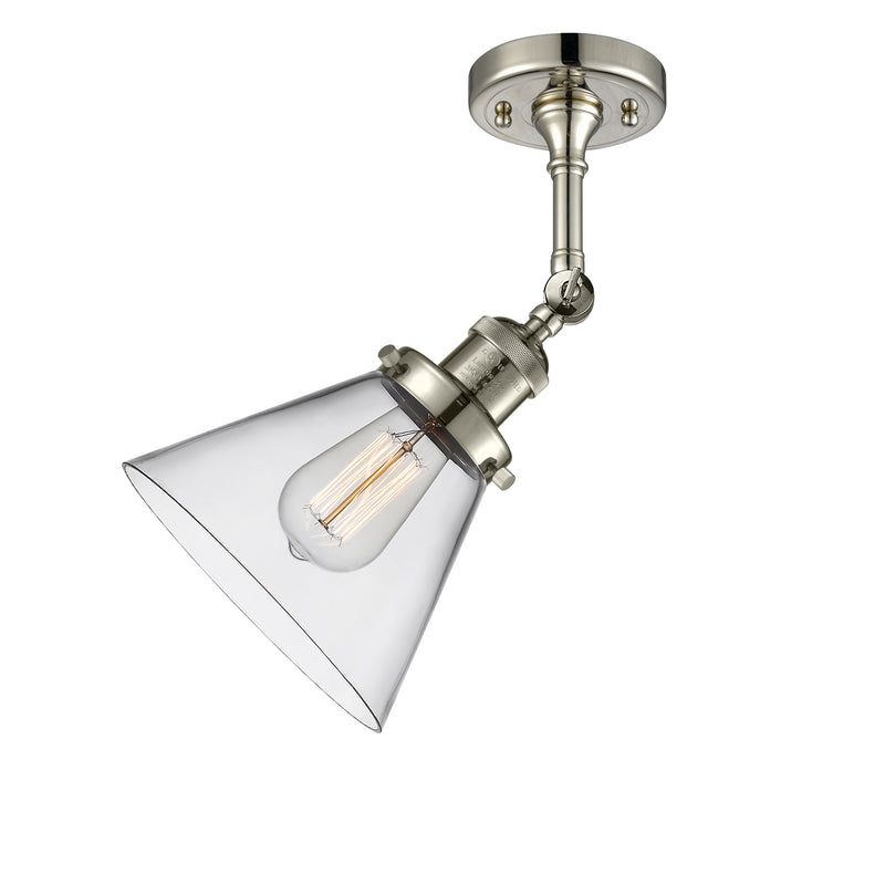 Innovations Lighting Large Cone 1 Light Sconce Part Of The Franklin Restoration Collection 203-PN-G42-LED