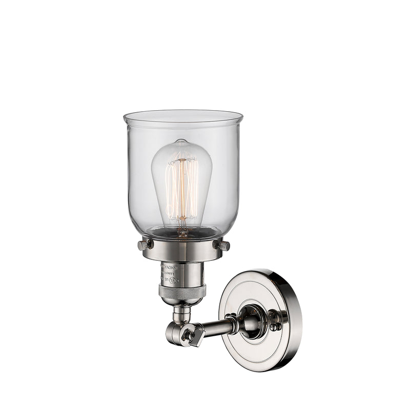 Innovations Lighting Small Bell 1 Light Sconce Part Of The Franklin Restoration Collection 203-PN-G52
