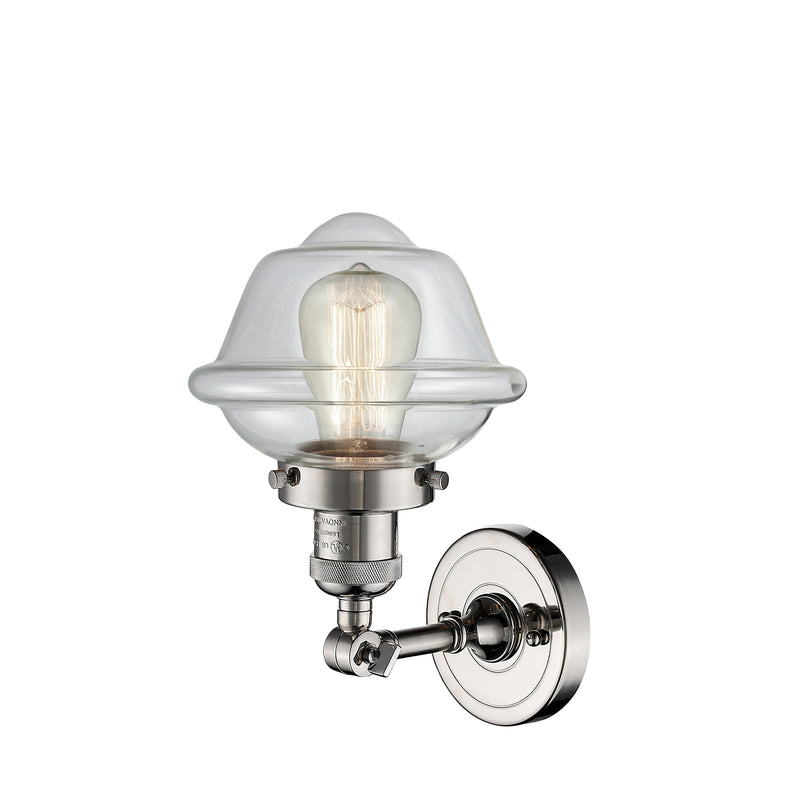 Innovations Lighting Small Oxford 1 Light Sconce Part Of The Franklin Restoration Collection 203-PN-G532-LED