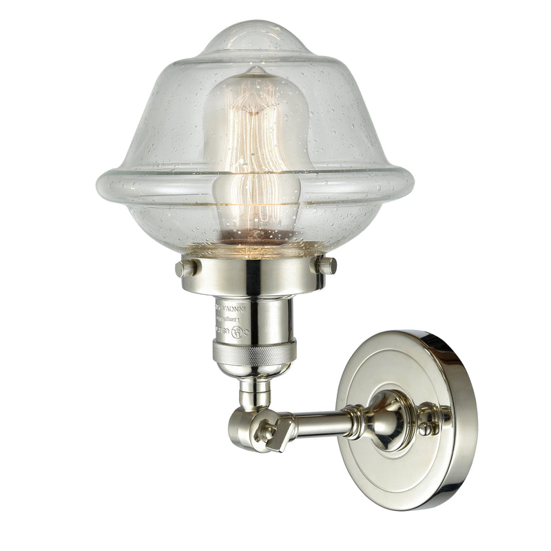 Innovations Lighting Small Oxford 1 Light Sconce Part Of The Franklin Restoration Collection 203-PN-G534-LED