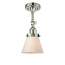 Innovations Lighting Small Cone 1 Light Sconce Part Of The Franklin Restoration Collection 203-PN-G61-LED