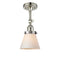 Innovations Lighting Small Cone 1 Light Sconce Part Of The Franklin Restoration Collection 203-PN-G61-LED