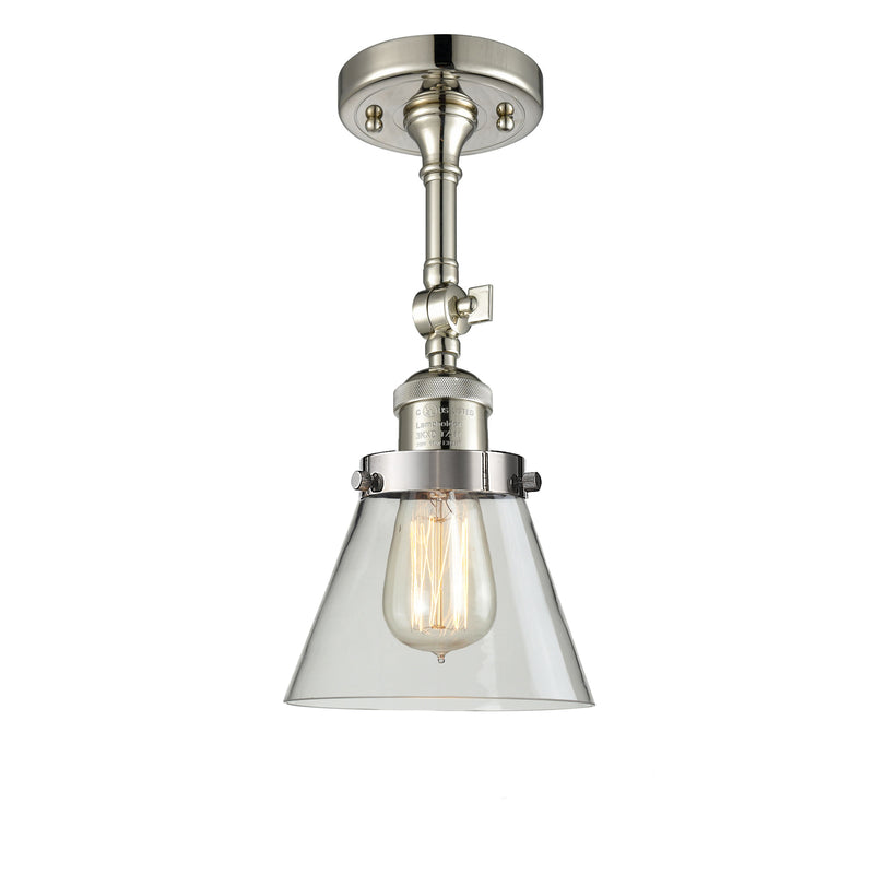 Innovations Lighting Small Cone 1 Light Sconce Part Of The Franklin Restoration Collection 203-PN-G62-LED