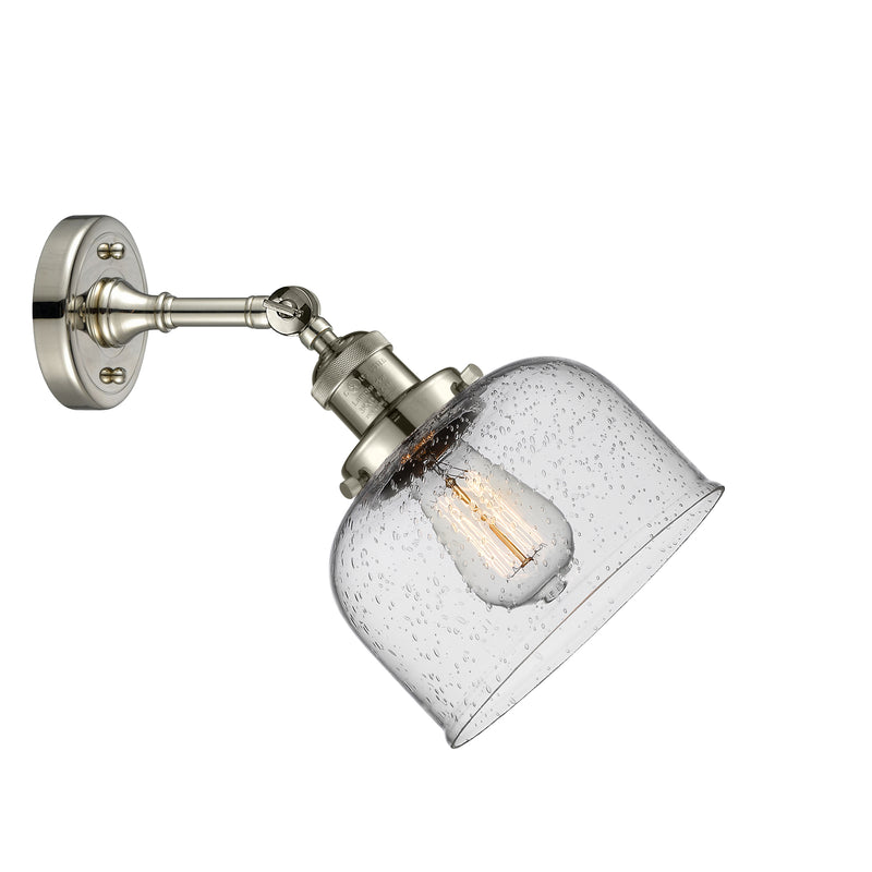 Innovations Lighting Large Bell 1 Light Sconce Part Of The Franklin Restoration Collection 203-PN-G74-LED