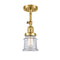 Innovations Lighting Small Canton 1 Light Sconce Part Of The Franklin Restoration Collection 203-SG-G182S-LED
