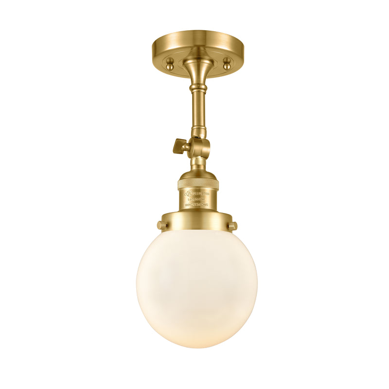 Innovations Lighting Beacon 1 Light 6" Sconce 203-SG-G201-6-LED