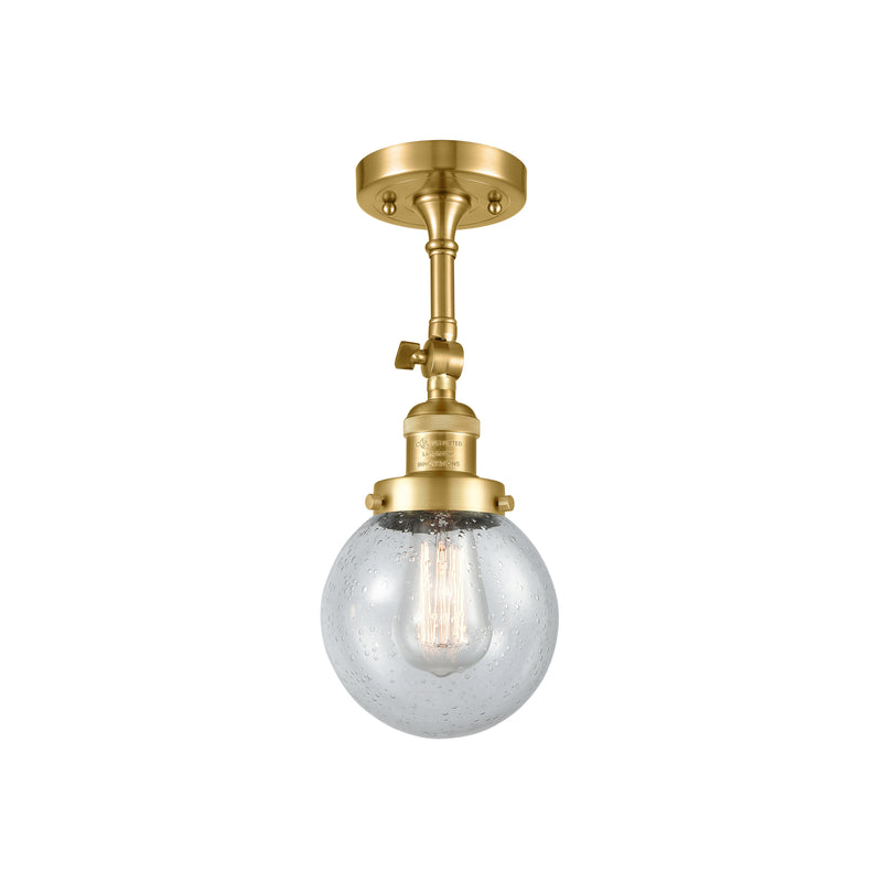 Innovations Lighting Beacon 1 Light 6" Sconce 203-SG-G204-6-LED