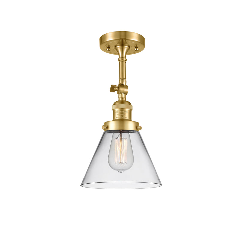 Innovations Lighting Large Cone 1 Light Sconce Part Of The Franklin Restoration Collection 203-SG-G42-LED