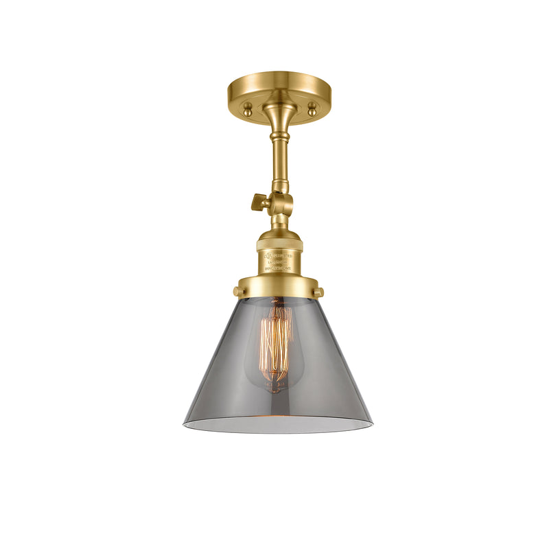 Innovations Lighting Large Cone 1 Light Sconce Part Of The Franklin Restoration Collection 203-SG-G43-LED