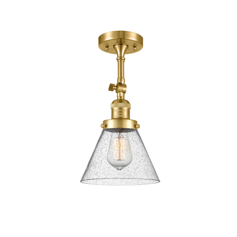 Innovations Lighting Large Cone 1 Light Sconce Part Of The Franklin Restoration Collection 203-SG-G44-LED