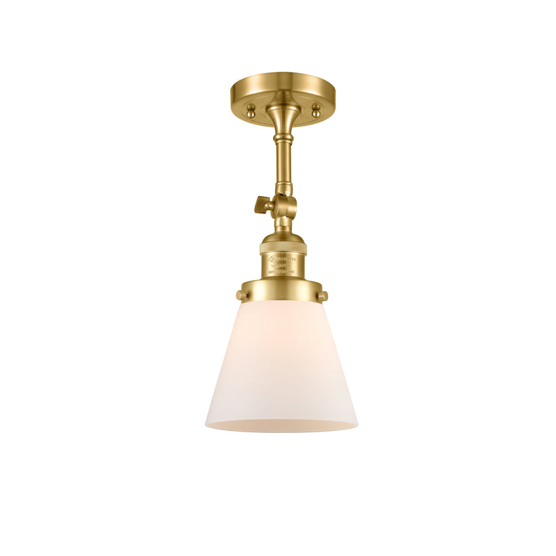 Innovations Lighting Small Cone 1 Light Sconce Part Of The Franklin Restoration Collection 203-SG-G61-LED