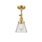 Innovations Lighting Small Cone 1 Light Sconce Part Of The Franklin Restoration Collection 203-SG-G62-LED