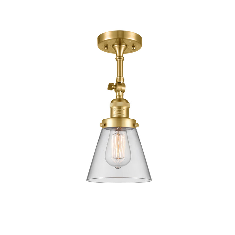 Innovations Lighting Small Cone 1 Light Sconce Part Of The Franklin Restoration Collection 203-SG-G62-LED