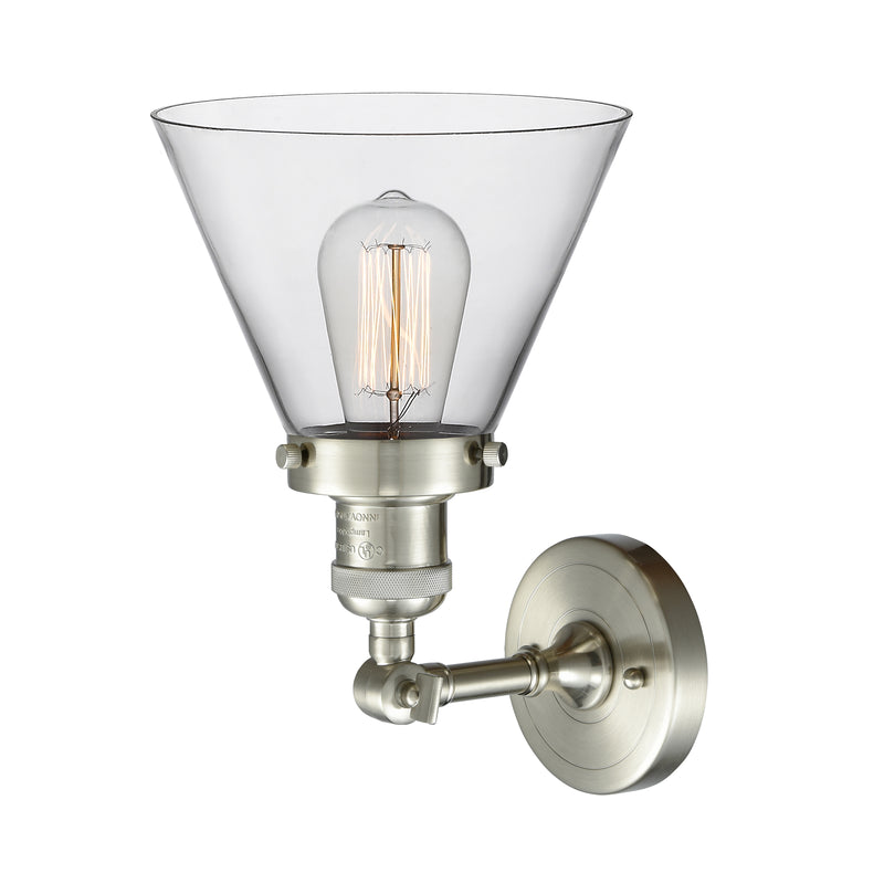 Innovations Lighting Large Cone 1 Light Sconce Part Of The Franklin Restoration Collection 203-SN-G42-LED