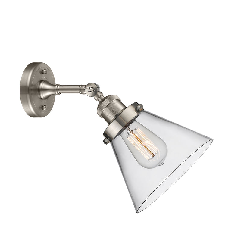 Innovations Lighting Large Cone 1 Light Sconce Part Of The Franklin Restoration Collection 203-SN-G42