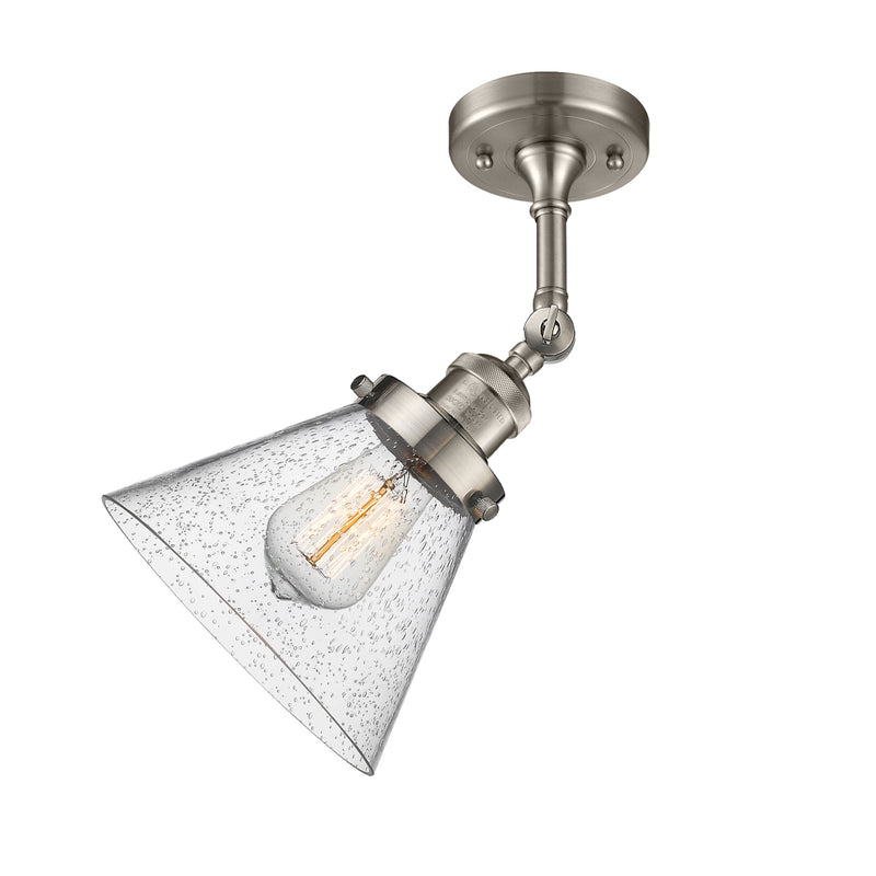 Innovations Lighting Large Cone 1 Light Sconce Part Of The Franklin Restoration Collection 203-SN-G44-LED