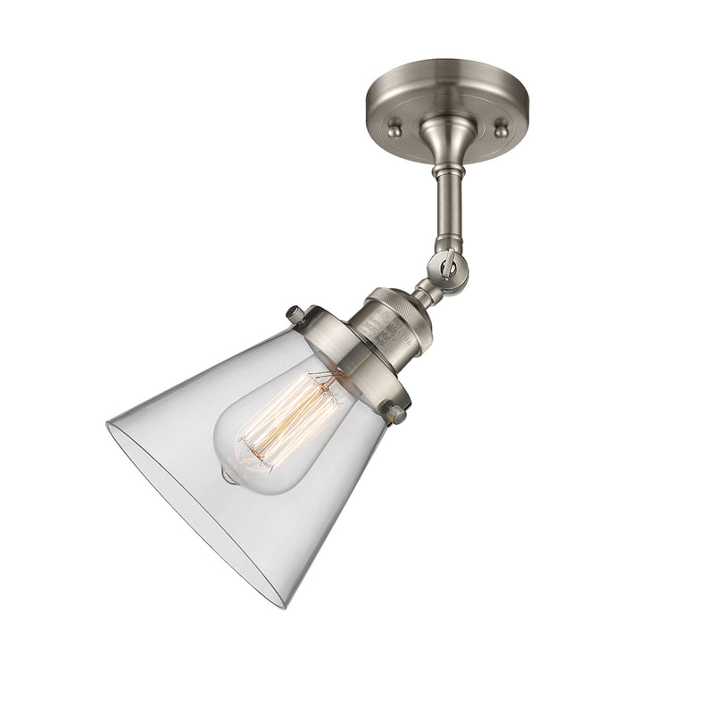 Innovations Lighting Small Cone 1 Light Sconce Part Of The Franklin Restoration Collection 203-SN-G62-LED