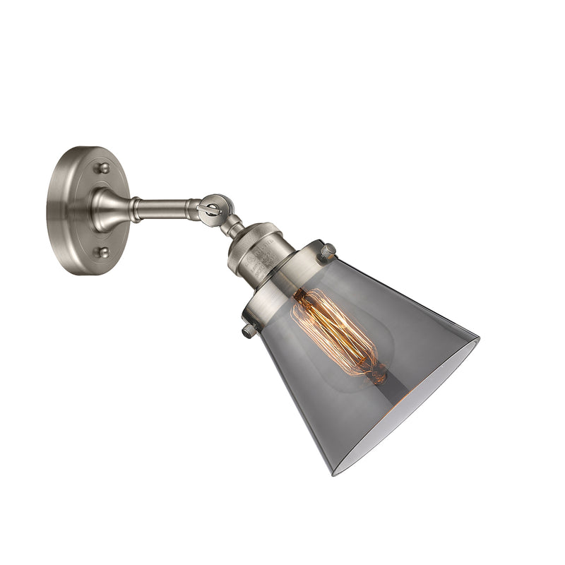 Innovations Lighting Small Cone 1 Light Sconce Part Of The Franklin Restoration Collection 203-SN-G63-LED