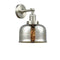 Bell Sconce shown in the Brushed Satin Nickel finish with a Silver Plated Mercury shade