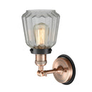 Innovations Lighting Chatham 1 Light Mixed Metals Sconce Part Of The Franklin Restoration Collection 203AC-BPBK-HRBK-G142