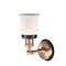 Innovations Lighting Small Canton 1 Light Mixed Metals Sconce Part Of The Franklin Restoration Collection 203AC-BPBK-HRBK-G181S