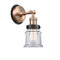 Canton Sconce shown in the Antique Copper finish with a Clear shade