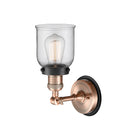 Innovations Lighting Small Bell 1 Light Mixed Metals Sconce Part Of The Franklin Restoration Collection 203AC-BPBK-HRBK-G52