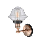 Innovations Lighting Small Oxford 1 Light Mixed Metals Sconce Part Of The Franklin Restoration Collection 203AC-BPBK-HRBK-G534