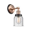 Bell Sconce shown in the Antique Copper finish with a Seedy shade