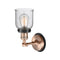 Innovations Lighting Small Bell 1 Light Mixed Metals Sconce Part Of The Franklin Restoration Collection 203AC-BPBK-HRBK-G54