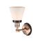 Innovations Lighting Small Cone 1 Light Mixed Metals Sconce Part Of The Franklin Restoration Collection 203AC-BPBK-HRBK-G61