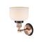 Innovations Lighting Large Bell 1 Light Mixed Metals Sconce Part Of The Franklin Restoration Collection 203AC-BPBK-HRBK-G71