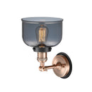 Innovations Lighting Large Bell 1 Light Mixed Metals Sconce Part Of The Franklin Restoration Collection 203AC-BPBK-HRBK-G73