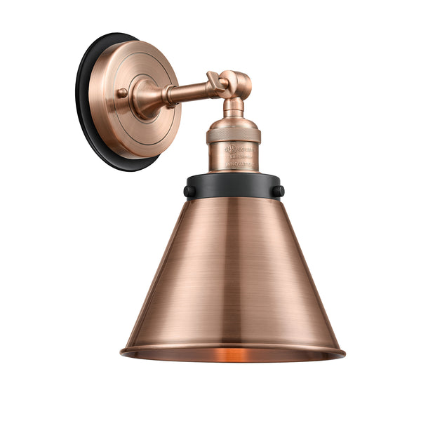 Appalachian Sconce shown in the Antique Copper finish with a Antique Copper shade