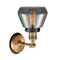 Innovations Lighting Fulton 1 Light Mixed Metals Sconce Part Of The Franklin Restoration Collection 203BB-BPBK-HRBK-G173
