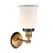 Innovations Lighting Canton 1 Light Mixed Metals Sconce Part Of The Franklin Restoration Collection 203BB-BPBK-HRBK-G181