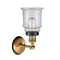 Innovations Lighting Canton 1 Light Mixed Metals Sconce Part Of The Franklin Restoration Collection 203BB-BPBK-HRBK-G182