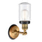 Innovations Lighting Dover 1 Light Mixed Metals Sconce Part Of The Franklin Restoration Collection 203BB-BPBK-HRBK-G314