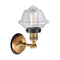 Innovations Lighting Small Oxford 1 Light Mixed Metals Sconce Part Of The Franklin Restoration Collection 203BB-BPBK-HRBK-G532