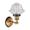 Innovations Lighting Small Oxford 1 Light Mixed Metals Sconce Part Of The Franklin Restoration Collection 203BB-BPBK-HRBK-G534