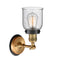 Innovations Lighting Small Bell 1 Light Mixed Metals Sconce Part Of The Franklin Restoration Collection 203BB-BPBK-HRBK-G54