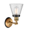Innovations Lighting Small Cone 1 Light Mixed Metals Sconce Part Of The Franklin Restoration Collection 203BB-BPBK-HRBK-G64