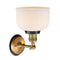 Innovations Lighting Large Bell 1 Light Mixed Metals Sconce Part Of The Franklin Restoration Collection 203BB-BPBK-HRBK-G71