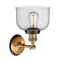 Innovations Lighting Large Bell 1 Light Mixed Metals Sconce Part Of The Franklin Restoration Collection 203BB-BPBK-HRBK-G74