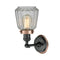 Innovations Lighting Chatham 1 Light Mixed Metals Sconce Part Of The Franklin Restoration Collection 203BK-BPAC-HRAC-G142