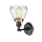 Innovations Lighting Fulton 1 Light Mixed Metals Sconce Part Of The Franklin Restoration Collection 203BK-BPAC-HRAC-G172