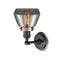 Innovations Lighting Fulton 1 Light Mixed Metals Sconce Part Of The Franklin Restoration Collection 203BK-BPAC-HRAC-G173